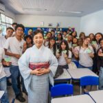 Escola intercultural de Itaguaí recebe visita do cônsul-geral do Japão