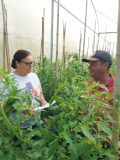 Colabora do projeto Saúde Viva no Campo e paciente